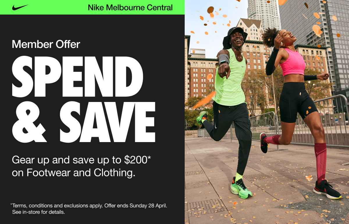 Save up to $200* during Nike Spend and Save!